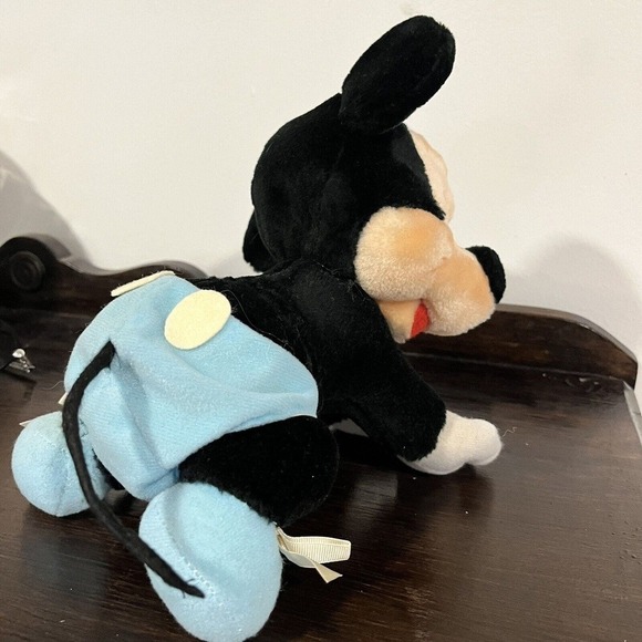 Vintage 1984 Disney Land World Mickey Mouse Crawling Baby Stuffed Plush w OG TAG - Picture 6 of 15
